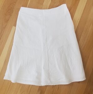White Lined Skirt